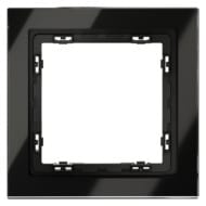Рамка на 1 пост Voltum S70 VLS110108 стекло, черный