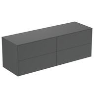 Тумба под раковину Ideal Standard CONCA (1585х505х550) 4 ящика, антрацит, со столешницей T4325Y2