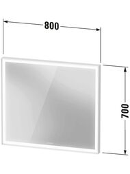 ������� Duravit L-Cube 800�700�67 � 4-��������� ����������, ������, LC7381018180000