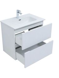 Тумба для раковины Aquanet Джейн 70 (700х455х637) подвесная, 2 ящика, цвет: белый матовый 335423