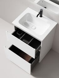 Тумба под раковину Sancos Folk Floor FL60FW 590х445х850 напольная, с 2-мя ящиками, цвет: Bianco