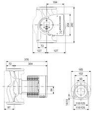 Циркуляционный насос GRUNDFOS MAGNA3 50-120 F 280 1x230V PN16 97924291