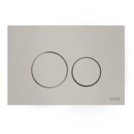 Клавиша смыва двойная VITRA Origin корпус из закаленного стекла, цвет светло-серый 740-1602