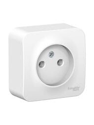 Розетка Systeme Electric BLANCA наружная без заземления изол.пл., 16А, 250В, белый BLNRA000111