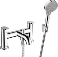 Смеситель на борт ванны Hansgrohe Vernis Blend 71461000 на 2 отверстия, двухзахватный, руч.душ, хром
