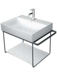 Полка стеклянная для консоли Duravit DuraSquare 570х380 рисунок полоски 0099648200 — миниатюра 2