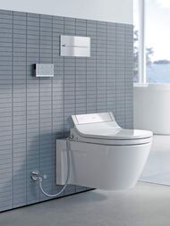 Унитаз подвесной DURAVIT STARCK 2 375х620х335 для сиденья с душем SW, с креплением 2533590000