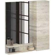 Зеркало-шкаф COMFORTY Верона-75 (750х800х150) подвесной, дуб белый 00004137100