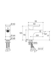 ��������� ��� ���� Aqueduto Base BAS0500 �������������, ������ ����� 77��, ����: ����
