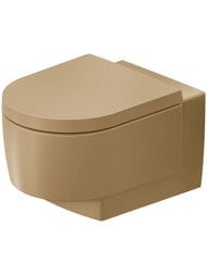 Унитаз подвесной DURAVIT BALCOON 540х370х360 безободковый, терра матовая 290609AM00 — миниатюра 1