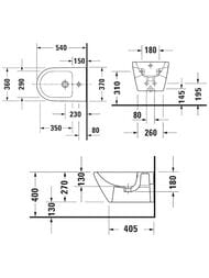 ���� ��������� Duravit D-Neo 2295150000 370�540 �������, ��������� ��� ���������, �����
