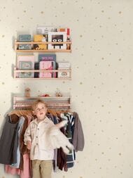 Обои виниловые на флизелине Grandeco Little Dreamers LD3619 (0,53х10,05) космос, многоцветные (рул)