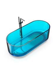 Ванна отдельностоящая Knief Ellipse Shape (1700х750х560) из полимерного материала, цвет: 02 Deepsky Blue, 0700-AL497-02