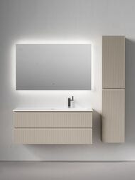 Тумба под раковину Sancos Snob R (1195х445х500) подвесная, правая, 2 ящика, Beige soft SNR120RCE
