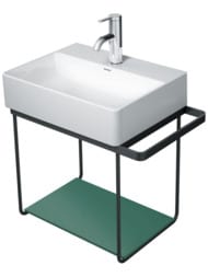Полка стеклянная для консоли Duravit DuraSquare 420х264 нефритовая 0099668500