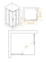 ������� ������ RGW Passage PA-040B (1000�900�1950) ������ 6�� ����������/������ 3508104090-14