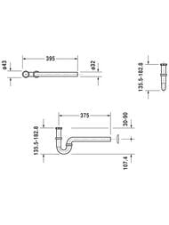 Сифон для раковины DURAVIT 0050260000