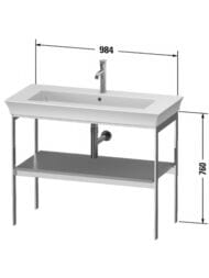 ������� ��� �������� Duravit White Tulip WT454108585 984�450�760 ���������, �������������, 1 �����