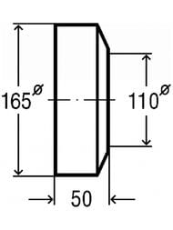 Розетка Viega для отвода к WC 100х165х50 белая мод.3819, 101671