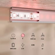 Светодиодная лента Maytoni Led Strip Base 12В 2835 9,6Вт/м Red 5м IP20, 201171
