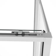 Душевой уголок Vincea Slim Soft 1300x2000x900 VSR-1SS9013CL прямоугольная xром — миниатюра 3