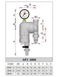 ������ FAR 1/2"��, 100���, � ����������, � ������. ��������, Max: 95 �C, 25���, FA 39M6 12100