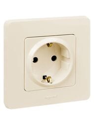 Розетка LEGRAND INSPIRIA с заземлением 16 А слоновая кость 673721