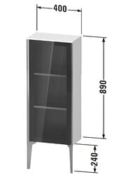 ���� ��������� Duravit XViu 400�890�240 ����� �����, ������ ���./����� ������/������ XV1360LB222