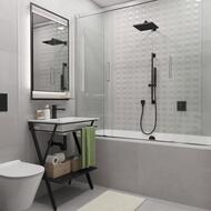 Плитка настенная KERAMA MARAZZI Про Матрикс (300х600х9) светло-серая, матовая, 11259R (кв.м.)