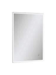 Зеркало Континент Lago (600х800) с LED подсветкой 5000K и сенсорным выключателем, белый