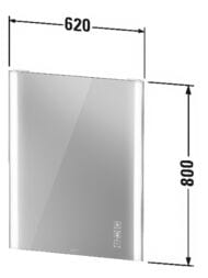 ������� Duravit XViu 620�800 � ����������, ��������� ����., ������, ��������, ������� XV70410B1B1