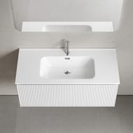 Тумба подвесная SANCOS Snob R 1.0 995х445х406, 1 ящик, доводчик, Bianco ,SNR1.0100W