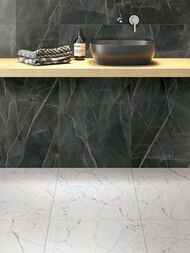 Керамогранитная плитка Vitra CityMarble Калакатта Блэк (600х1200) черная K951845LPR01 (кв.м.) — изображение 3