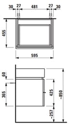 ����� ��� ���������� Laufen CASE Living city 4.0118.1.075.463.1 (595�457�455) 1 ����, ����� �������