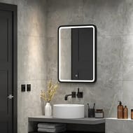 Зеркало COMFORTY Нобилис-60 (600х800х30) подвес.,LED-подсветка, бесконт. сенсор, черный 00-00005256