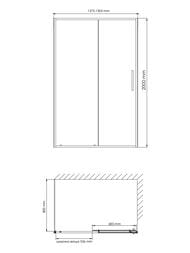 ������� ������ WasserKRAFT ������ (Tauber) 1300x800x2000 ������ ����������/������� ������ 64S32