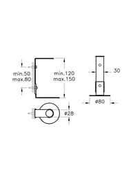 Держатель дозатора жидкого мыла Vitra Origin хром A44892