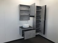 Шкаф-колонна COMFORTY Эдинбург-40 (400х1600х300) подвесной, бетон светлый 00004147998