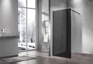 Душевая перегородка Vincea Walk in 1000x2000 VSW-1H100CGB   черный матовый — миниатюра 2