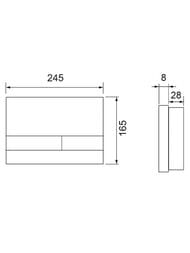 ������� ����� TECE Spring Square ������� ����, �����, ����� S240850