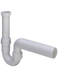 Сифон Viega для моек 1 1/2"x50мм горизонтальный отвод, белый пластик мод.7985, 107888 — миниатюра 1