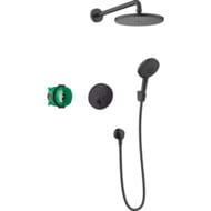 Душевая система Hansgrohe Raindance Select S 240 1jet PowderRain с термостатом, черный матовый 27959670
