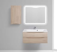 Шкаф подвесной BelBagno FLY-MARINO (400х750х300) левый, Rovere grigio FLY-MARINO-750-1A-SC-RG-P-L