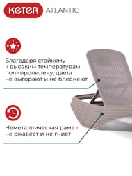 ������� KETER ATLANTIC (197x74x36), ��������