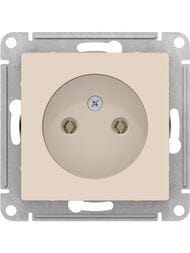 Розетка Systeme Electric ATLASDESIGN без заземления 16А механизм бежевый ATN000241