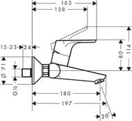 ��������� Hansgrohe Focus 31923 ��� ����������� ��������� ������������, ����