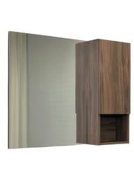 Тумба с раковиной COMFORTY Бордо-90 (910х550х465) подвесная, 1 ящ., ниша, дуб темный 00-00019288