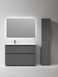 Тумба под раковину Sancos Folk Floor FL120FLGS 1190х445х850 напольная, левая, 2 ящика, Grey soft