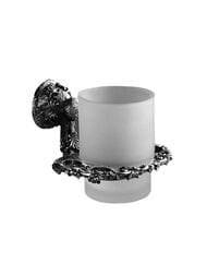 Стакан с настенным держателем ART&MAX Sculpture цвет: серебро AM-B-0684-T