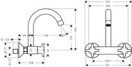 ��������� Hansgrohe Logis M32 ��� ����� ���������, �������������, ���������� �����, ���� 71286000